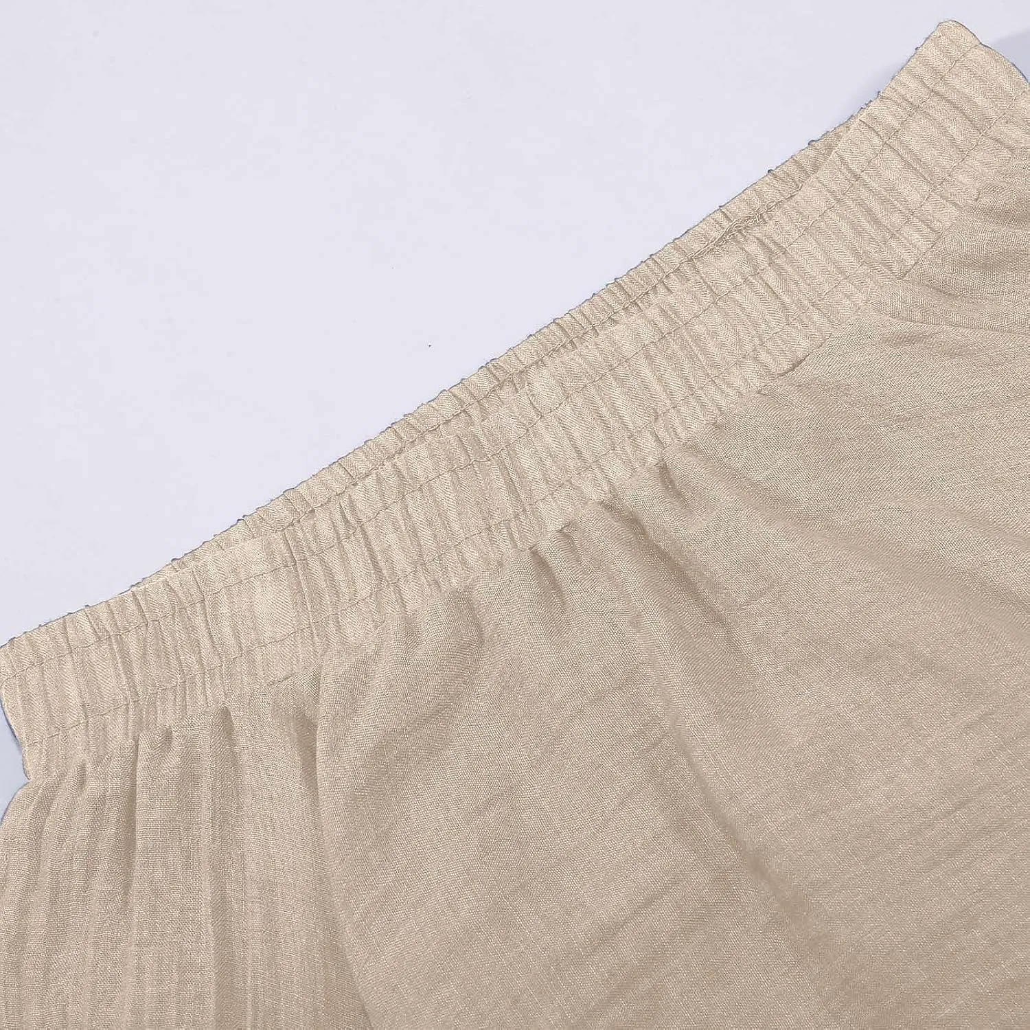 A Line Skirt for Women Trendy Flared High Elastic Waist Solid Loose Pleated Summer Long Skirts for Vacation Streetwear