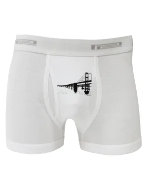 Bay Bridge Cutout Design Boxer Briefs  by TooLoud