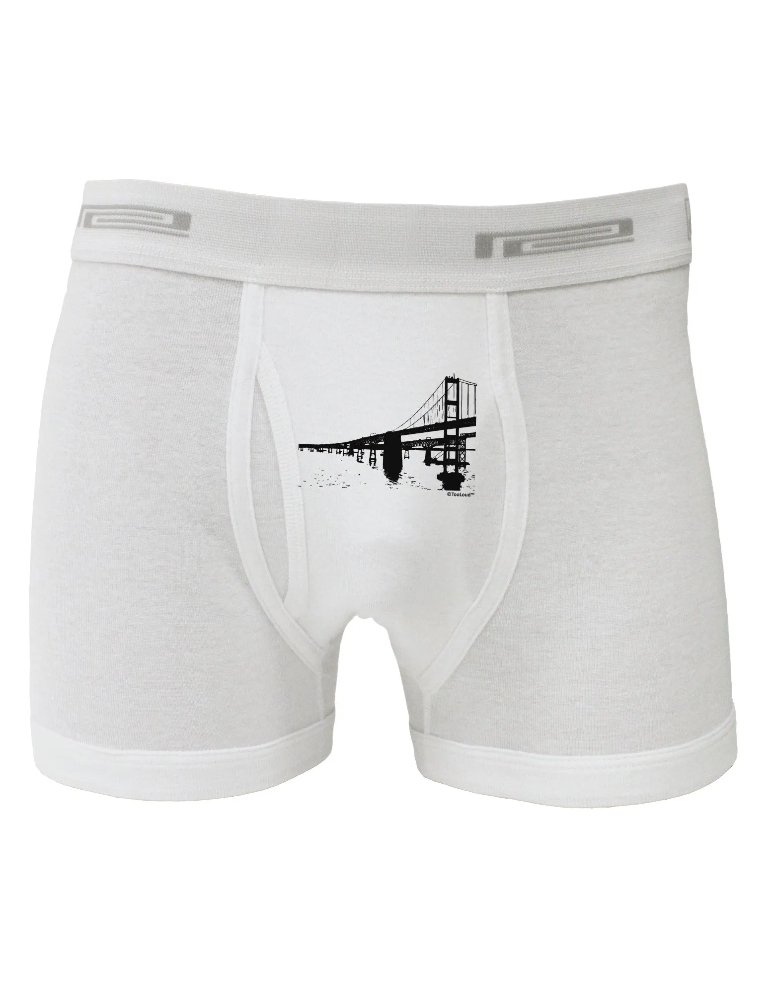 Bay Bridge Cutout Design Boxer Briefs  by TooLoud