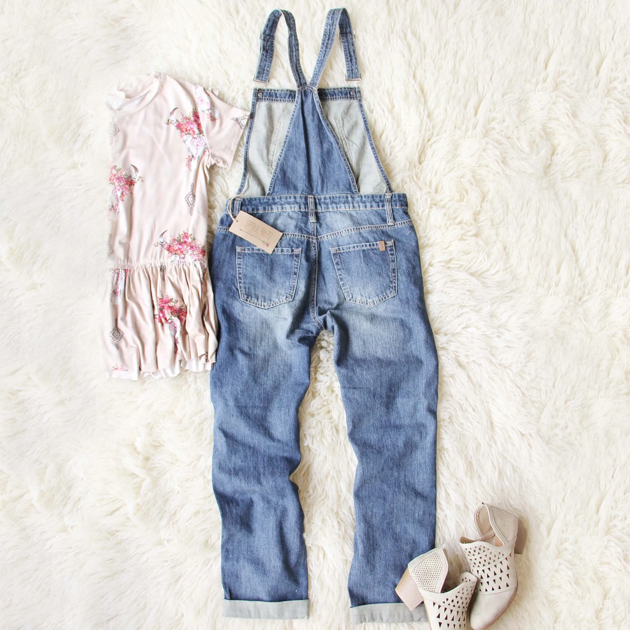 Easy May Overalls Dark Wash