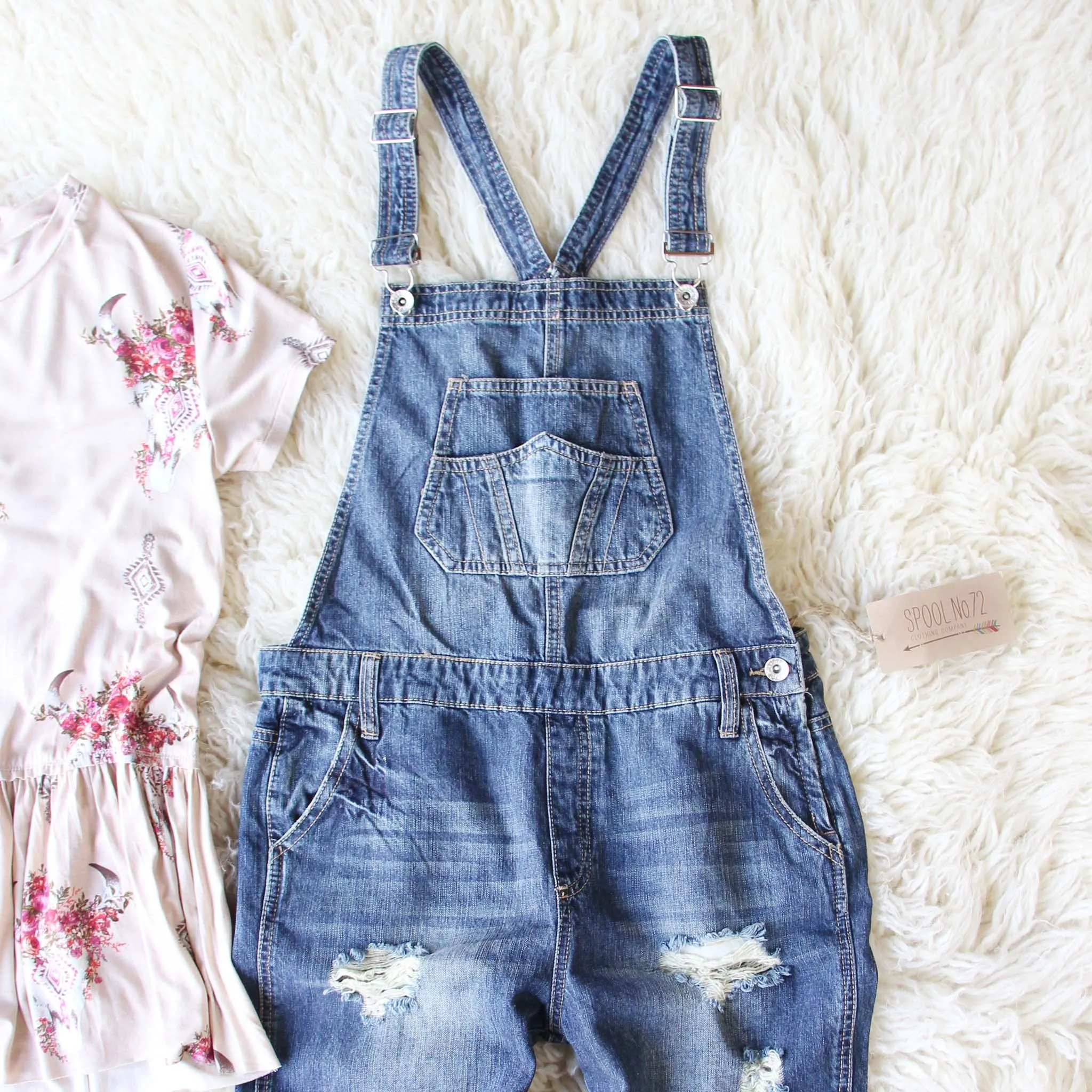 Easy May Overalls Dark Wash