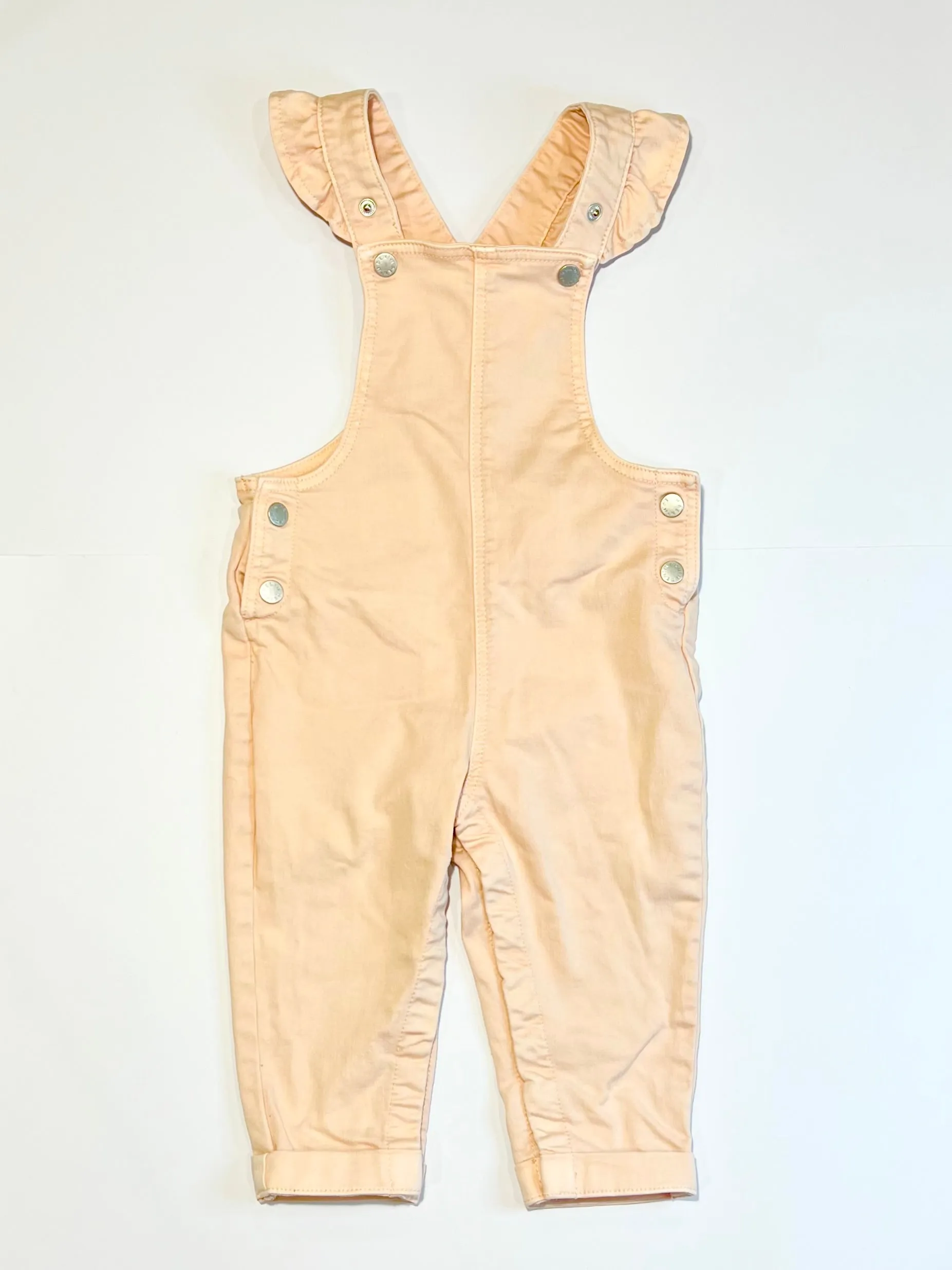 Pink denim overalls - Size 1