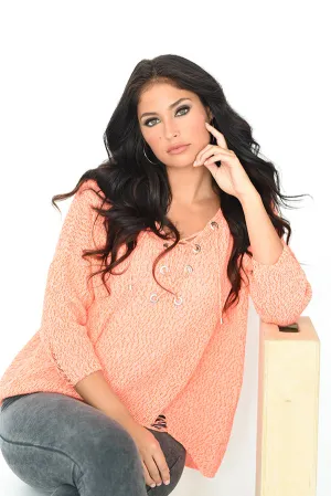 Sloane Raw Cut Top