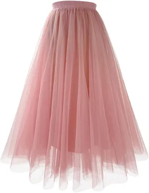 Wrap Skirt Swimsuit Cover up Mesh Skirt Long Pleated Skirt Large Size Oversized Skirt A Line Skirt High Waist