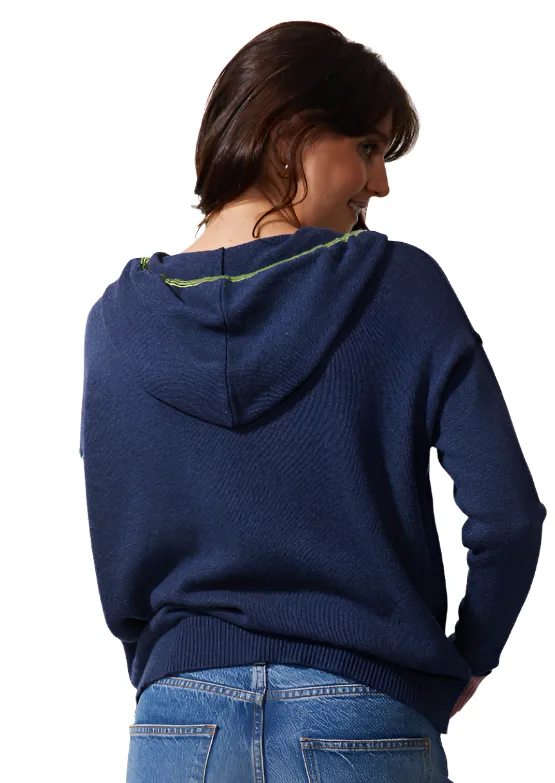 Zip Front Hooded Sweater