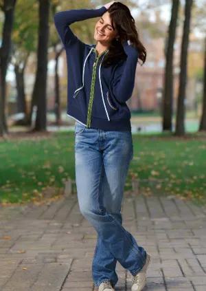 Zip Front Hooded Sweater